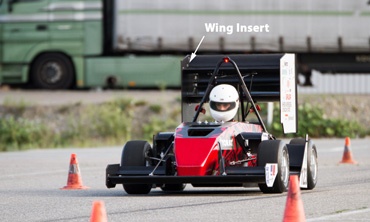 « Wing Insert » sur le bolide